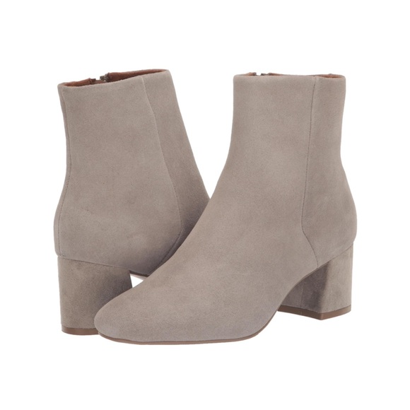 Blondo Women's Alida Waterproof Suede Ankle Bootie in Fallen Rock Gray Size 10 - Picture 2 of 15